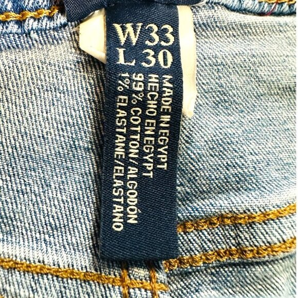 U.S. Polo Assn. Mens Light Wash Stretch Denim Jeans W33 L30 - Picture 5 of 11